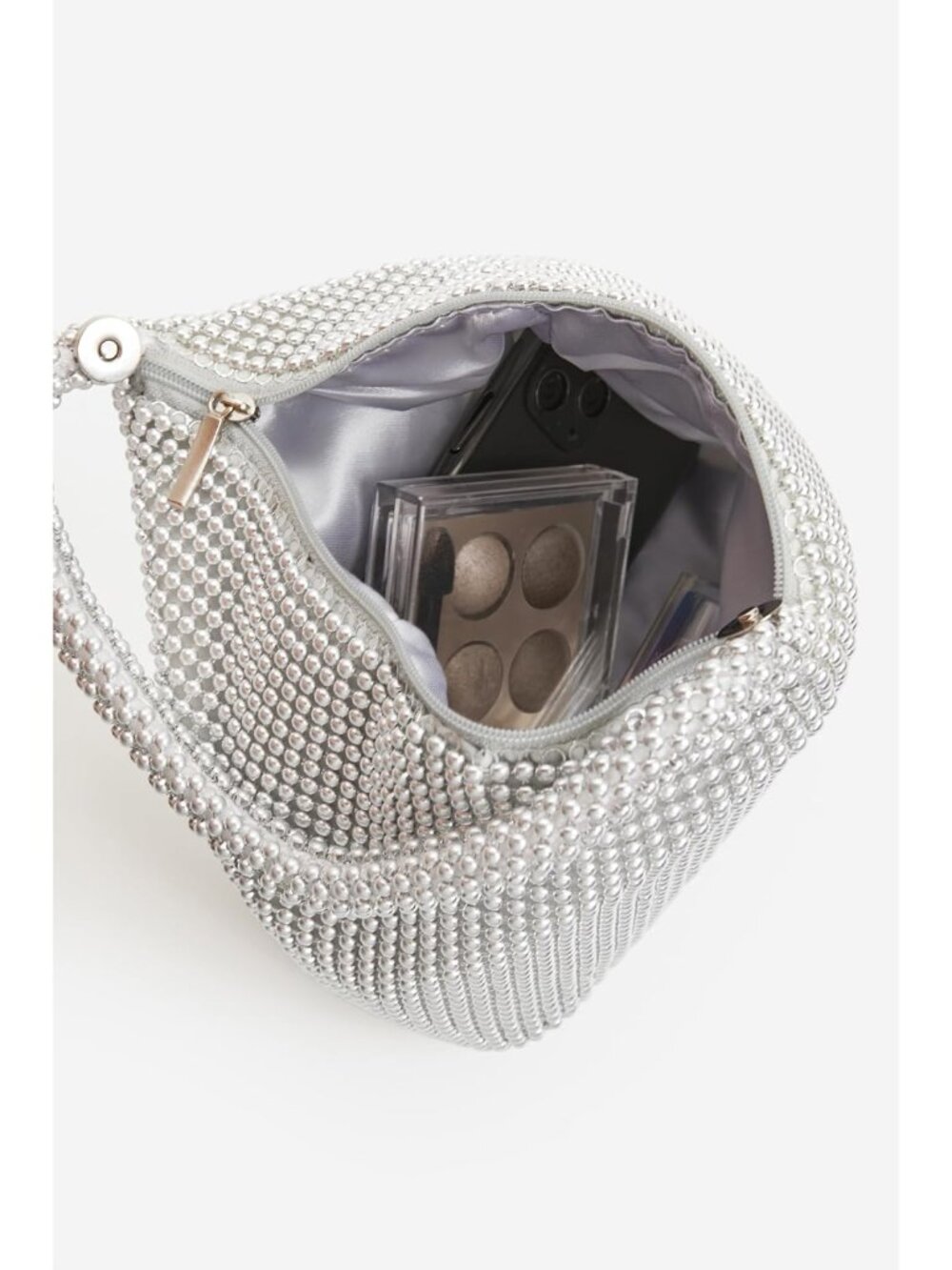 Women's Beaded Clutch Triangle Evening Bags Classy Wristlet Purse | Vintage Eleg - Picture 5 of 6